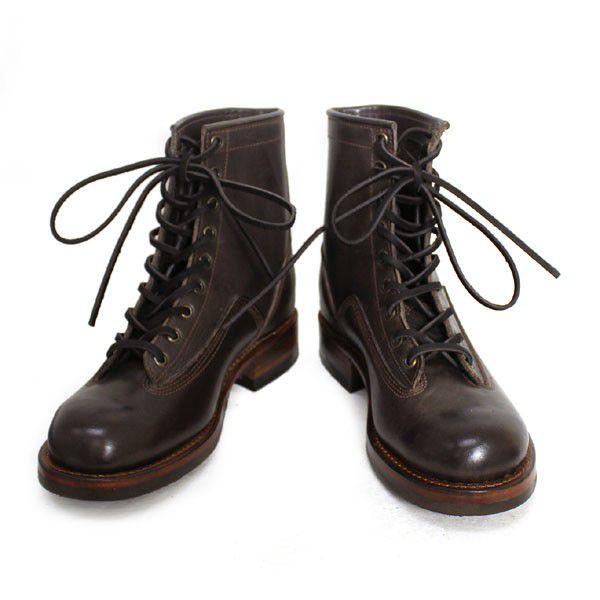 sale セール HTC SANTA ROSA(サンタローサ) #PLACERVILLE LACE UP BOOTS(レースアップブーツ) BROWN ブラウンの画像