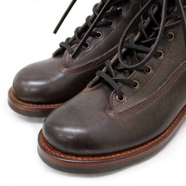 sale セール HTC SANTA ROSA(サンタローサ) #PLACERVILLE LACE UP BOOTS(レースアップブーツ) BROWN ブラウンの画像