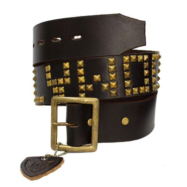 数量は多 Htc Pwd Vintage Belt ヴィンテージベルト ヴィンテージブラウンレザーxブラススタッズ Htc Pwd Vbr Three Wood ヤフー店 通販 Yahoo ショッピング 超激安 Clinilab Net