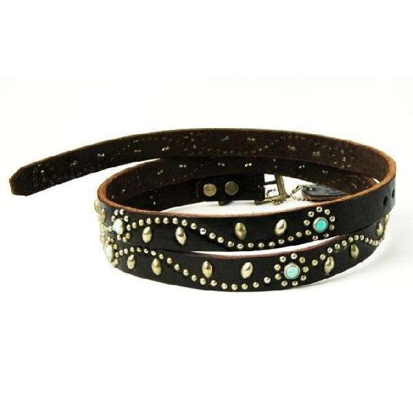 HTC SN-32-TQ Turquoise Narrow Studs Belt(ターコイズナロースタッズ