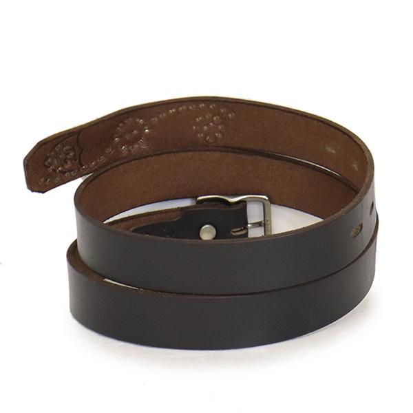 HTC(Hollywood Trading Company) Belt End Only #25 TQ LG 1.25インチ ベルト ブラックレザーxシルバースタッズxターコイズの画像