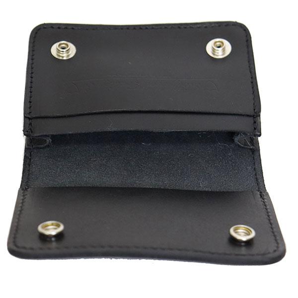 HTC (Hollywood Trading Company) Multi Card Case #Flower Umbrella マルチプルウォレット ブラックレザーxシルバースタッズの画像
