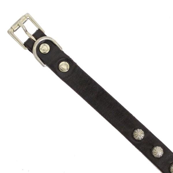 HTC(Hollywood Trading Company) #All Umbrella 5/8インチ ベルト ブラックレザーxシルバースタッズの画像