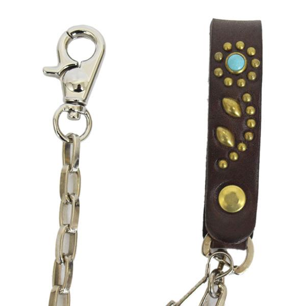 HTC(Hollywood Trading Company) Wallet Chain #32 Flower Turquoise