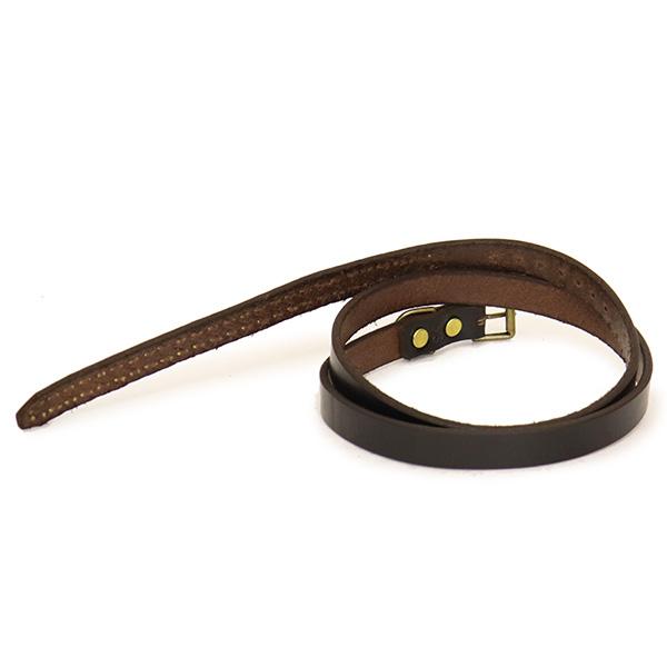 HTC(Hollywood Trading Company) Belt End Only #14 2Line 0.75インチ ベルト ブラックレザーxブラススタッズ｜threewoodjapan｜02