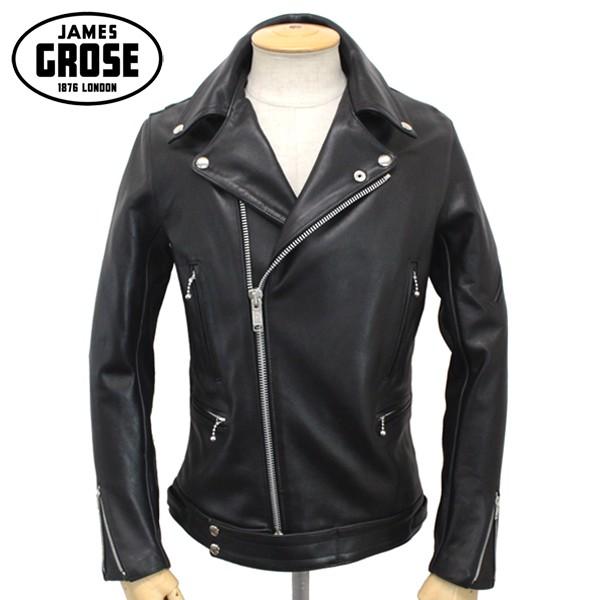 JAMES GROSE (ジェームスグロース) G09-12 MEN'S MANILA JACKET(メンズマニラジャケット) BLACK JG001｜threewoodjapan