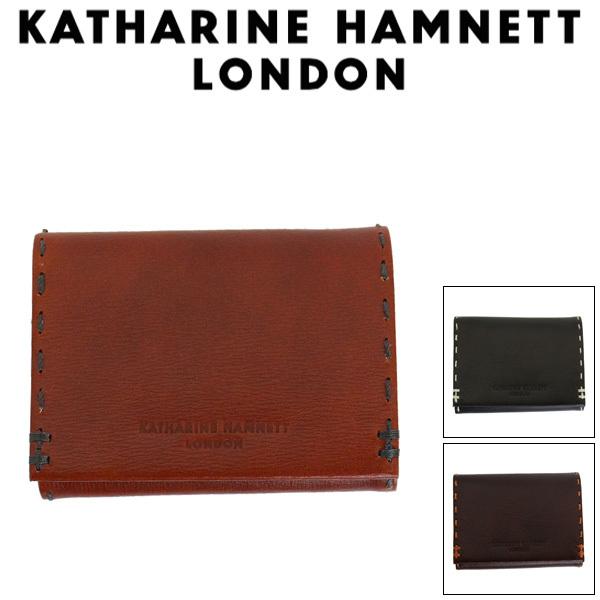 KATHARINE HAMNETT LONDON (キャサリンハムネット ロンドン) 490-58702 COLOR TAILORED II 三つ折り外BOX小銭入れ 全3色