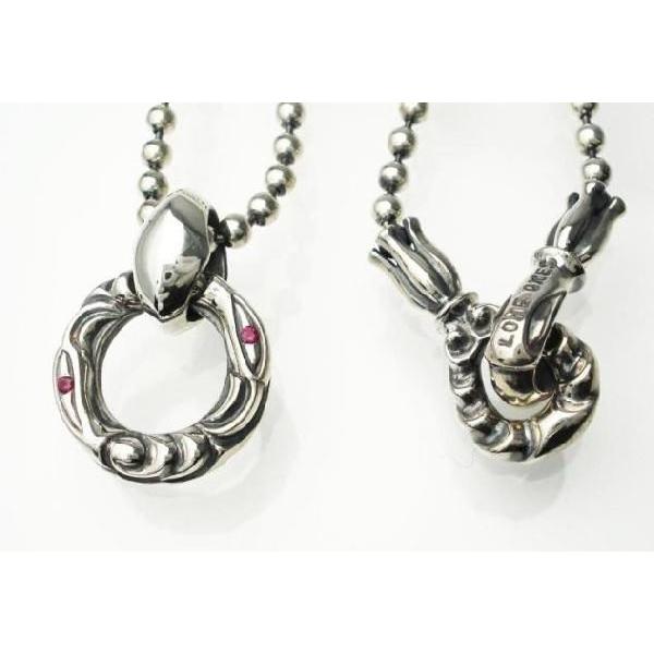 sale セール LONE ONES(ローンワンズ) LINKED CRANE RINGwith RUBY & MEDIUM MF BALL CHAIN(リンクド　クレーンリング ルビー M MFボールチェーン)｜threewoodjapan