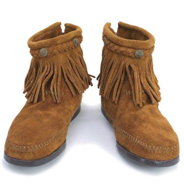 sale セール MINNETONKA(ミネトンカ) Hi Top Back Zip Boot(ハイトップ バックジップブーツ) #292 BROWN  レディース MT016