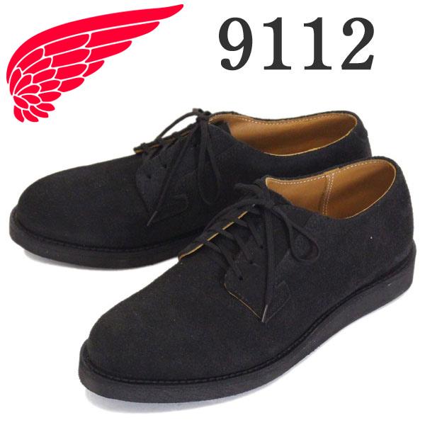 REDWING 9112 ポストマン　スエード　7D ブラック RED WING SHOES（レッドウィング） REDWING 9112 Postman Oxford