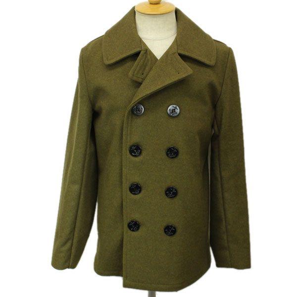 Schott (ショット) 7118 753US PEA COAT 24oz ピーコート アメリカ製 OLIVEの画像