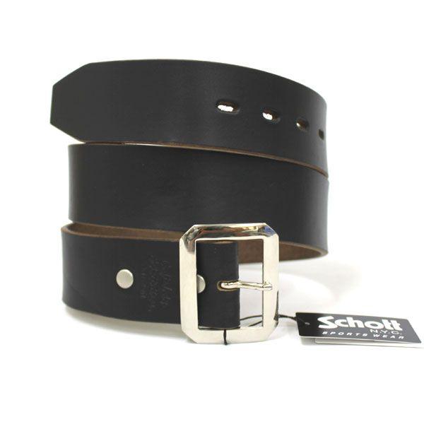 Schott (ショット) 5971001(3119004) PERFECTO BELT パーフェクト レザーベルト 010BLACK