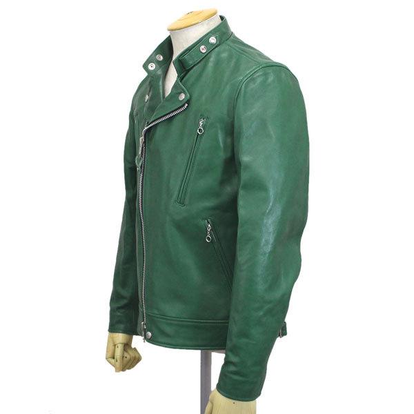 Schott (ショット) 3101048 NEW DOUBLE BREST RIDERS ダブルブレスト ライダース レザージャケット 77D.GREEN｜threewoodjapan｜03