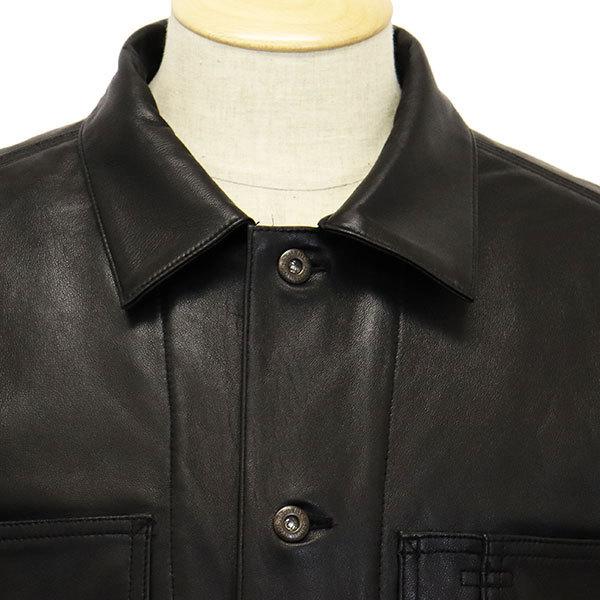 Schott (ショット) 3111050 LAMB LEATHER COVERALL JKT カバーオール レザージャケット 09BLACKの画像