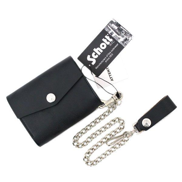 SCHOTT PERFECTO WALLET MEDIUM BLACK 財布 Schott N.Y.C（ショット） SCHOTT(ショット) PERFECTO WALLET MEDIUM