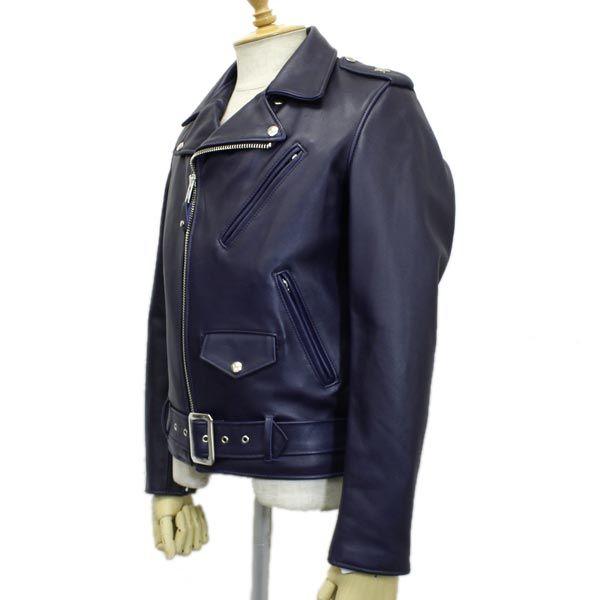 SCHOTT(ショット) 613UST VINTAGE ONESTAR RIDERS JACKET TALL(ヴィンテージワンスターライダースジャケット) NAVY BLUE｜threewoodjapan｜02