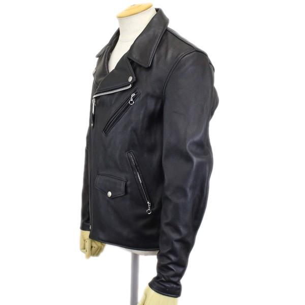 Schott(ショット) 228US LAMB RIDERS JACKET (ラムライダースジャケット) BLACKの画像