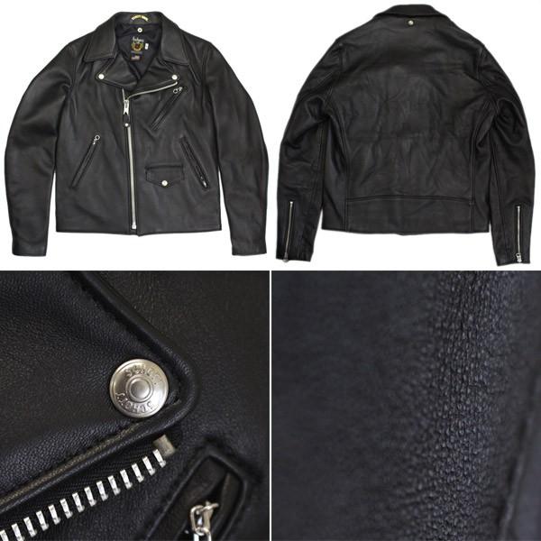 Schott(ショット) 228US LAMB RIDERS JACKET (ラムライダースジャケット) BLACKの画像