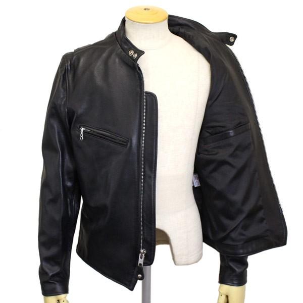 Schott (ショット) 7550 241XX LAMB CAFE RACER ラムカフェレーサー レザージャケット 09BLACKの画像