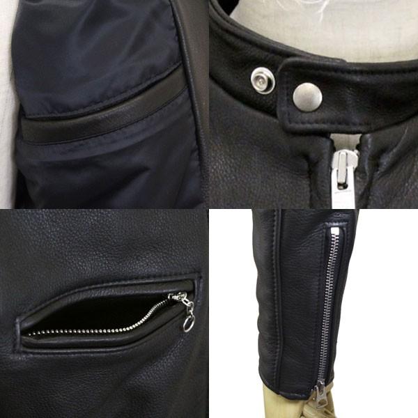 Schott (ショット) No.7578 541XX CAFE RACER NEW NAKED JKT カフェレーサー ニューネイキッド レザージャケット アメリカ製 09BLACK 36の画像