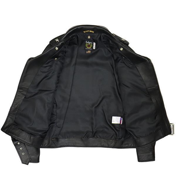 Schott (ショット) 7646 217US SHEEP ONE STAR RIDERS JKT シープ ワンスター ライダースジャケット 09BLACKの画像