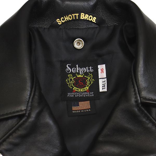 Schott (ショット) 7646 217US SHEEP ONE STAR RIDERS JKT シープ ワンスター ライダースジャケット 09BLACKの画像