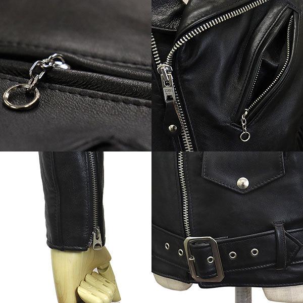 Schott (ショット) 7646 217US SHEEP ONE STAR RIDERS JKT シープ ワンスター ライダースジャケット 09BLACKの画像