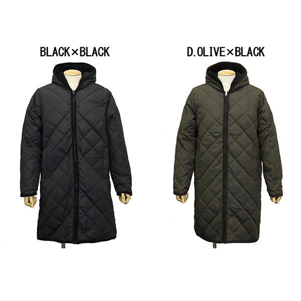 TAION シティ リバーシブル パイピングフード ダウン×ボア コート シティ リバーシブル パイピングフード ダウン×ボア コート