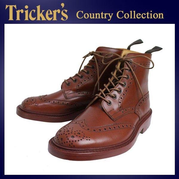 正規取扱店 Tricker's トリッカーズ 2508M COUNTRY BROGUE(カントリーブローグ) ダブルレザーソール マロンアンティーク TK011｜threewoodjapan