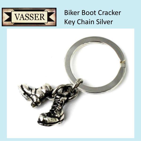 VASSER（バッサー） Biker Boot Cracker Key Chain Silver(バイカーブーツクラッカーキーチェーンシルバー)｜threewoodjapan