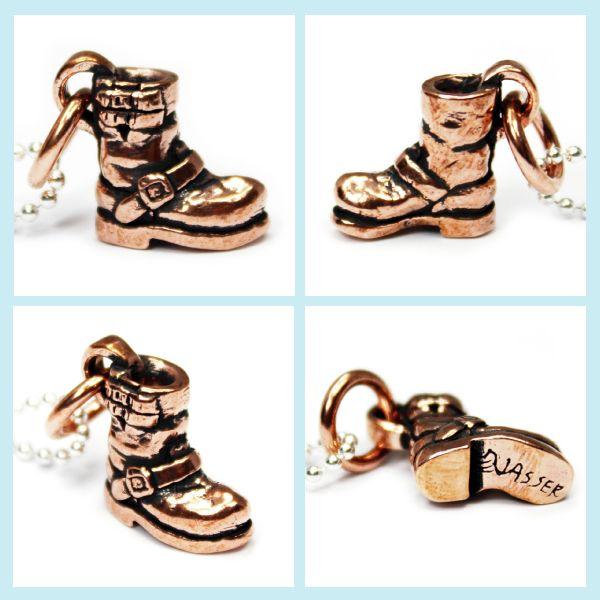 VASSER（バッサー） Biker Boot Pendant Copper w/Silver Ball Chain