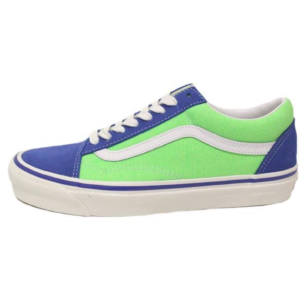 VANS (ヴァンズ バンズ) VN0A38G2XFJ Old Skool 36 Dx オールドスクール スニーカー (Anaheim Factory) Og Blue/Og Neon Green VN203｜threewoodjapan｜03