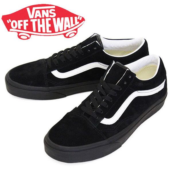 VANS (ヴァンズ バンズ) VN0A4U3B18L Old Skool オールドスクール スニーカー (Pig Suede) Black x Black VN269｜threewoodjapan