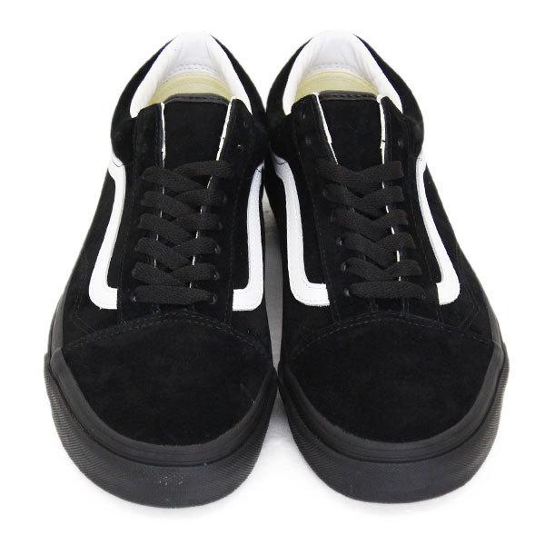 VANS (ヴァンズ バンズ) VN0A4U3B18L Old Skool オールドスクール スニーカー (Pig Suede) Black x Black VN269｜threewoodjapan｜02