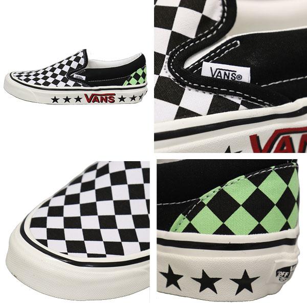 VANS (ヴァンズ バンズ) VN0A7Q58BZW Ua Classic Slip-On 98 Dx クラシック スリッポン スニーカー Diamond Check Black/White VN521｜threewoodjapan｜05