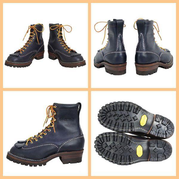 現品発送 Wescoウエスコ Jobmasterジョブマスター Navyネイビー Leather， Lace to Toe， 8height，#100sole JM45 【UO1391212221】(50499円)
