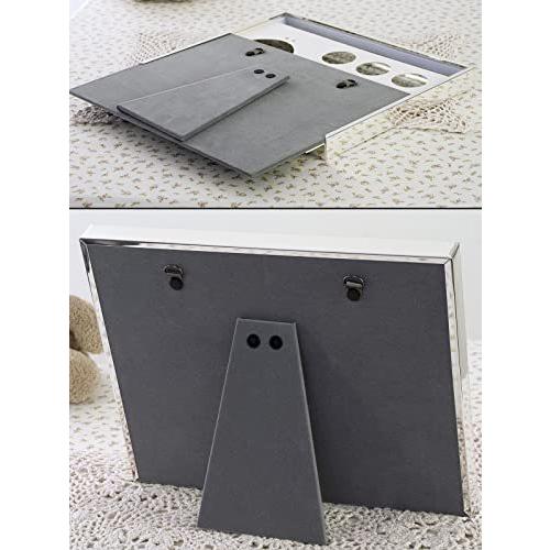 キュートなイラストがついたガラスが特徴の ベビー フォトフレーム 卓上 壁掛 お星様や風船が浮いたようなガラスのレイヤー感が素敵 ピンク 本体サイズ2 超安い