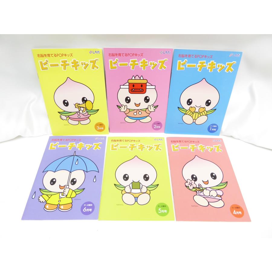 右脳を育てるPOPキッズ　ピーチキッズ1年分 しちだ式 ピーチキッズ 右脳を育てるPOPキッズ 12冊セット ※11月