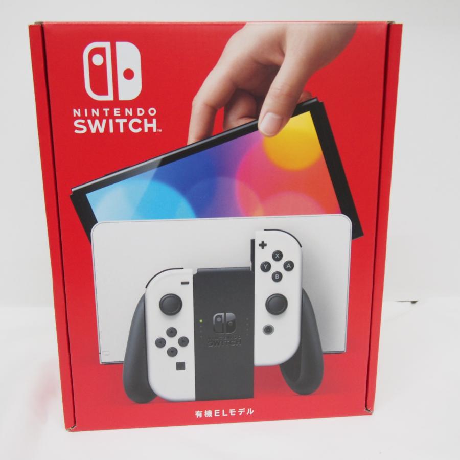 未使用品 Nintendo Switch 有機ELモデル Joy-Con(L)/(R) ホワイト 中古