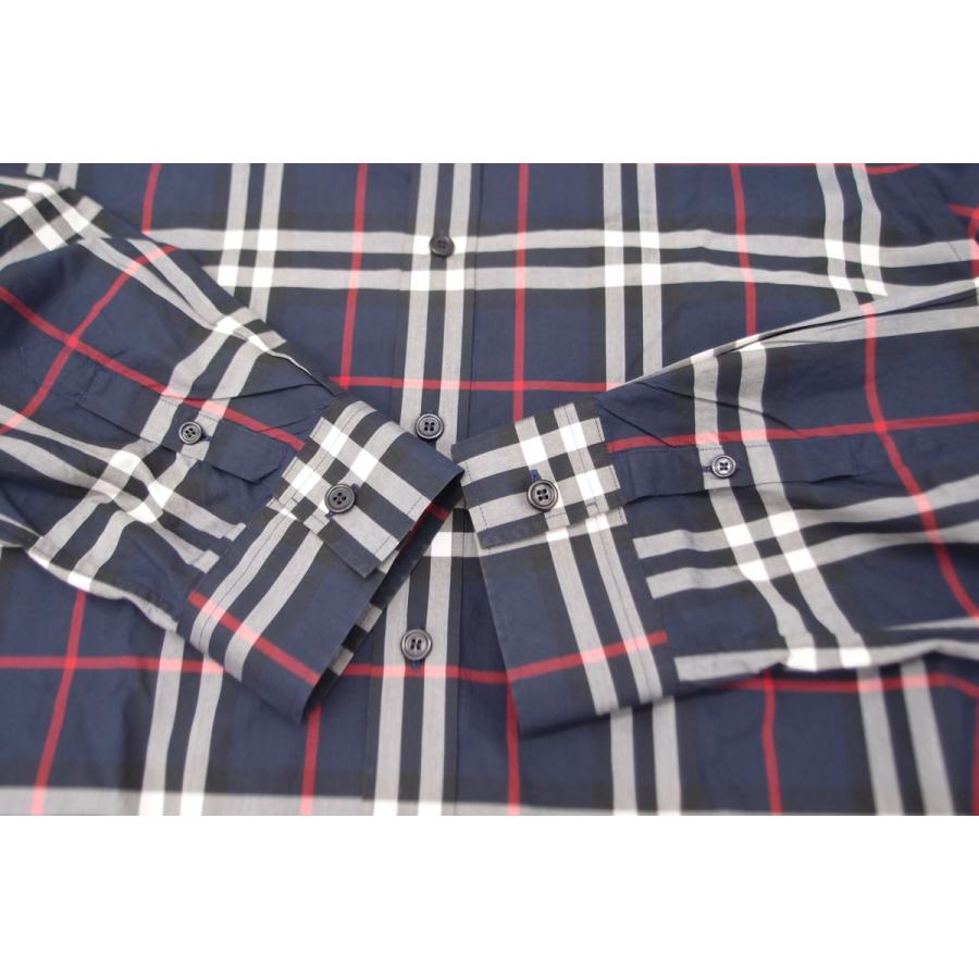 【極美品✨】バーバリー　メガチェック　シャツ　長袖　チェックシャツ　ノバチェック バーバリーロンドン ノバチェック メガチェック シャツ グレー
