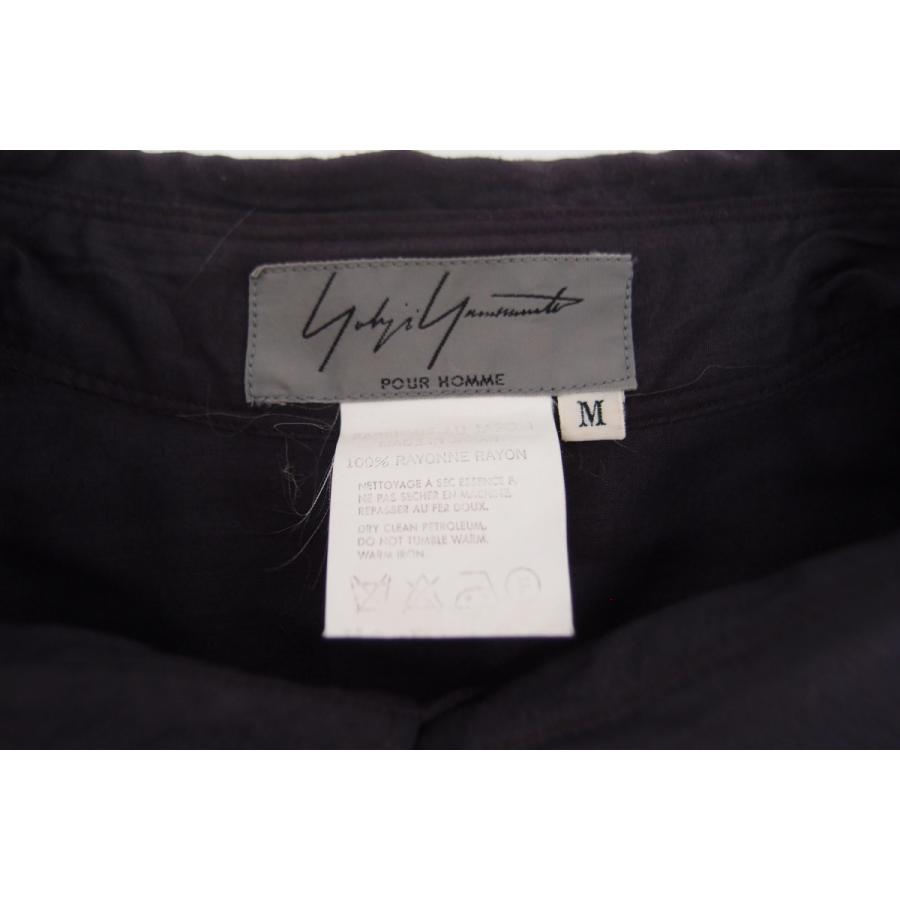 ヨウジヤマモトプールオム Yohji Yamamoto POUR HOMME ロングシャツ 紫カラー メンズ △WF2074｜thrift-webshop｜04