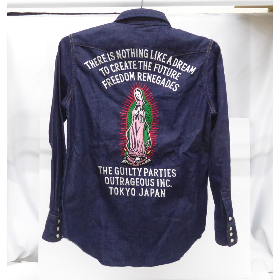 WACKO MARIA（ワコマリア） 刺しゅう デニムシャツ 長袖 SIZE:S