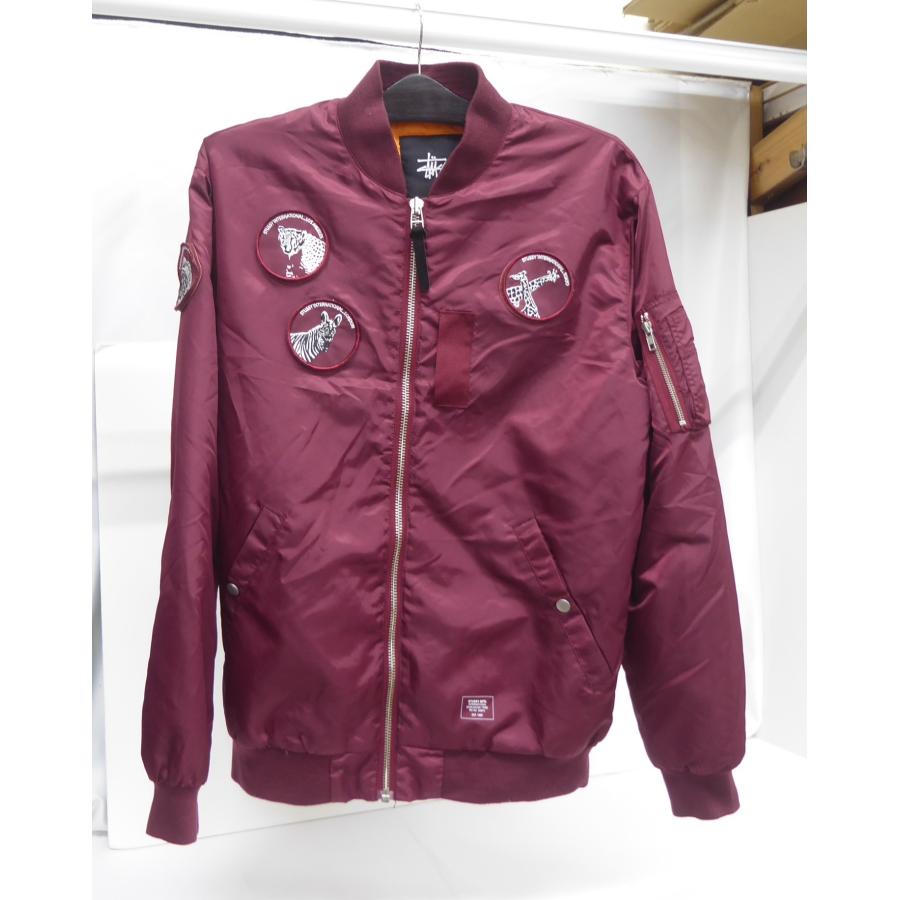 Stussy アニマルジャケット STUSSY（ステューシー） アニマルワッペン フライトJKT SIZE:L 衣類
