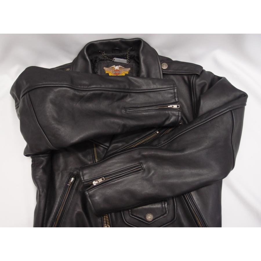 HARLEY-DAVIDSON ハーレーダビッドソン ダブルライダースジャケット 中古 メンズ △WF1908｜thrift-webshop｜04