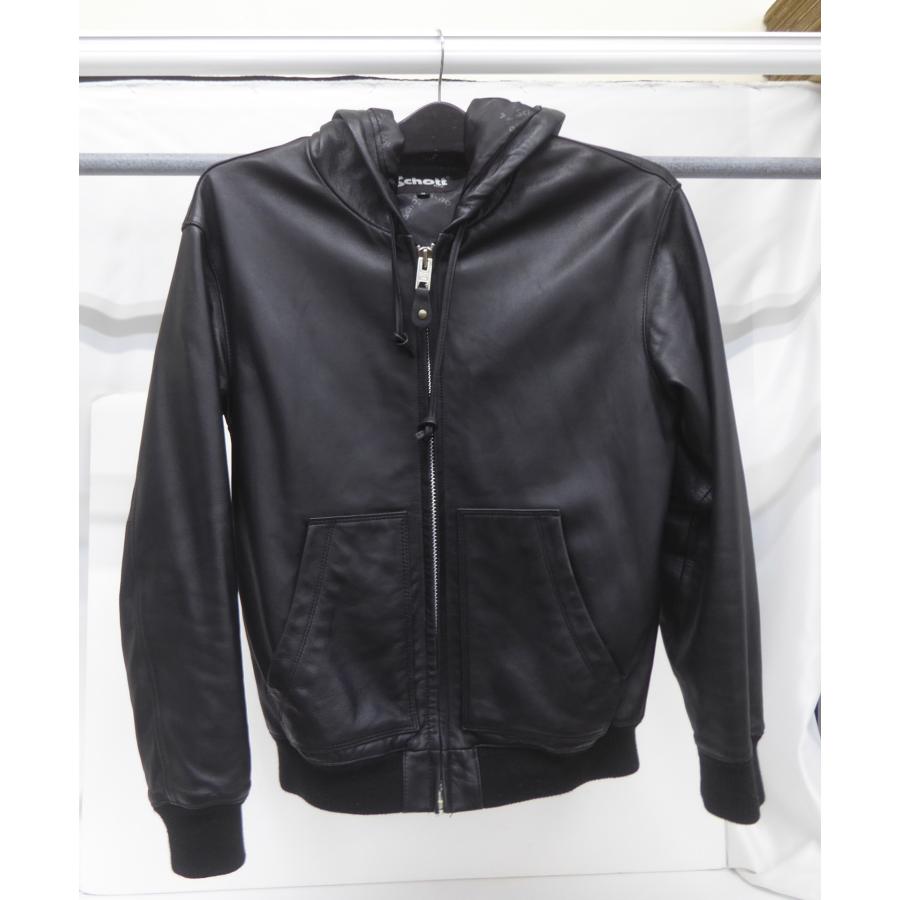 SCHOTT（ショット） 羊革ショット レザーパーカー 表記:M メンズ