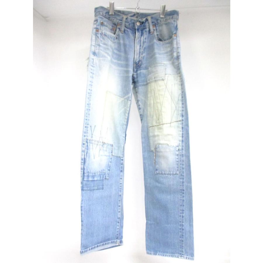BLUE BLUE ブルーブルー パッチワーク 加工 デニム SIZE:31 中古