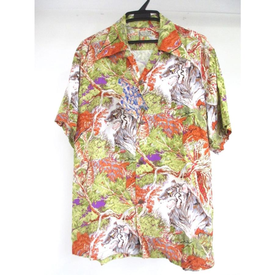 ALOHA HAWAIIAN Dream アロハシャツ SIZE:L 中古 メンズ ∴WF1178 