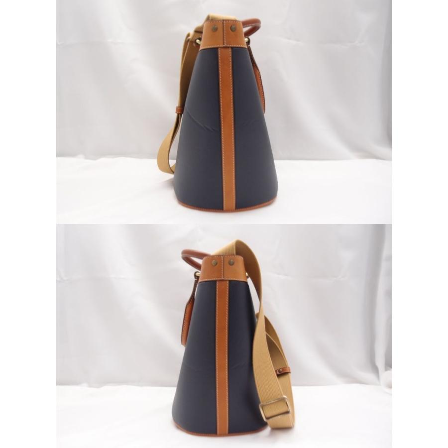 ハンティングワールド HUNTING WORLD 色:NAVY 2Way ショルダーBAG 中古 △WB586｜thrift-webshop｜03