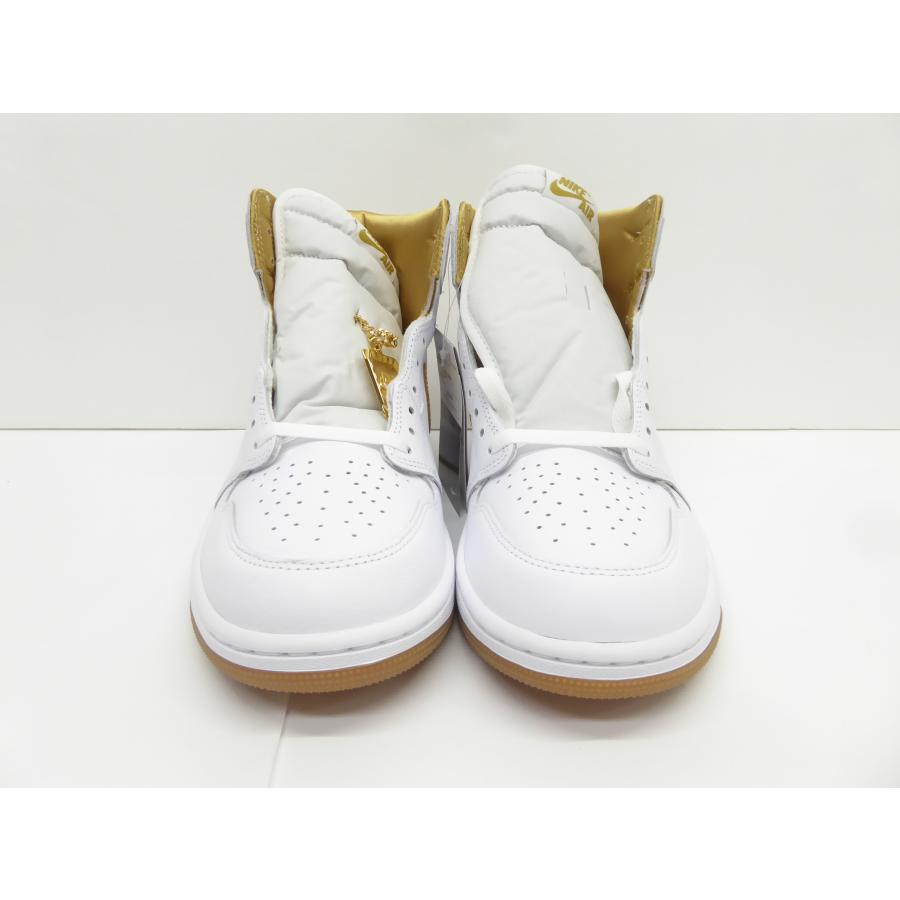 未使用 NIKE WMNS AIR JORDAN 1 RETRO HI OG White&Gold FD2596-107 size27.5cm 靴 スニーカー △WT2866｜thrift-webshop｜02