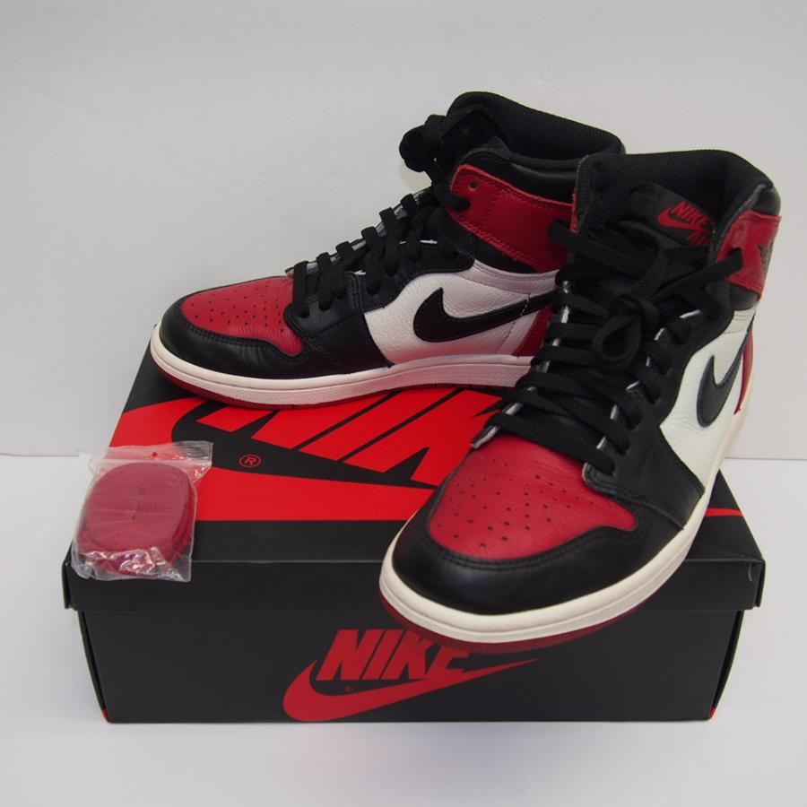 NIKE JORDAN 1 RETRO HIGH OG -BRED TOE- 555088-610 size27.0cm NIKE JORDAN 1 RETRO HIGH OG -BRED TOE- 555088-610 size27.0cm